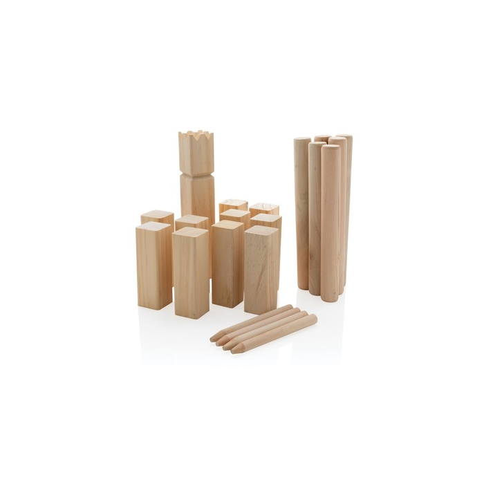 Zestaw do gry Kubb brązowy