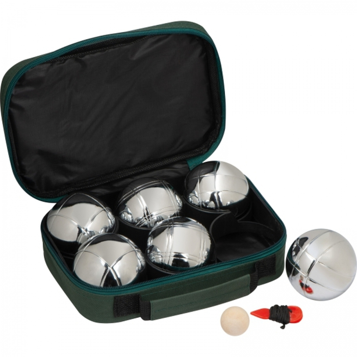 Zestaw do gry w bule 6 kul, zielony