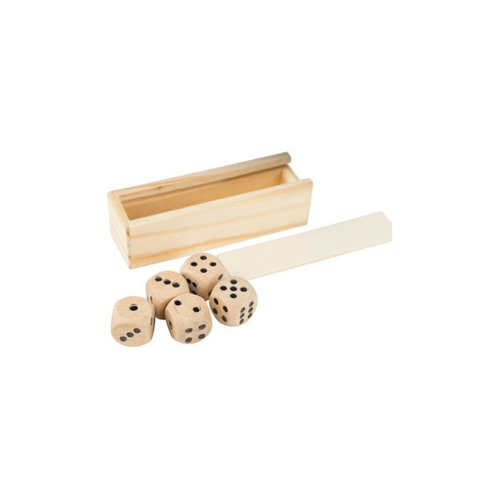 Zestaw do gry w kości brązowy