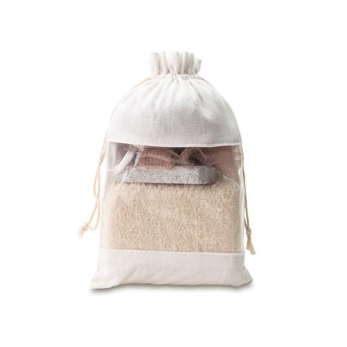 Zestaw do kąpieli Wellness, beżowy