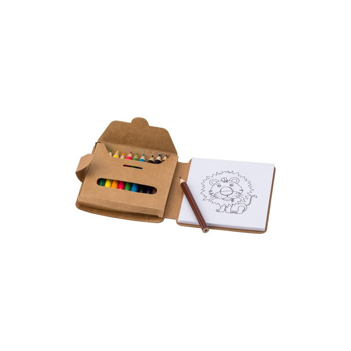 Zestaw do kolorowania, kredki neutralny