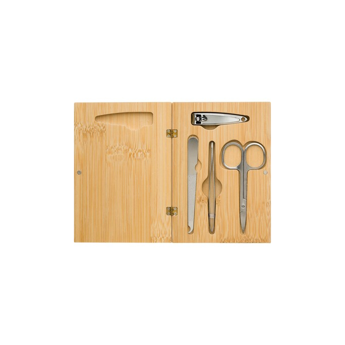 Zestaw do manicure, 4 el. brązowy