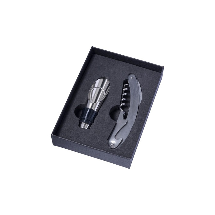 Zestaw do wina, 2 el. czarny