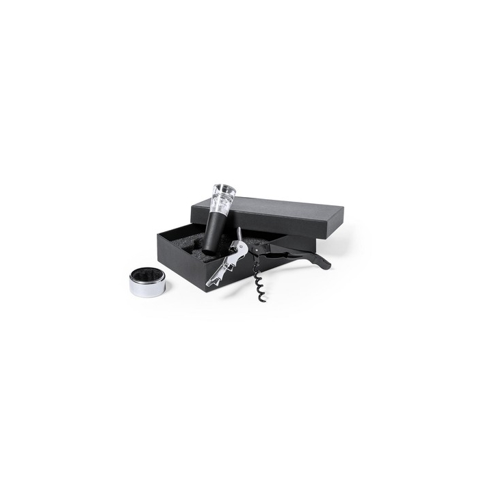 Zestaw do wina, 3 el. czarny