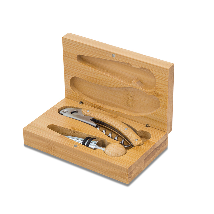 Zestaw do wina Apulia, beżowy