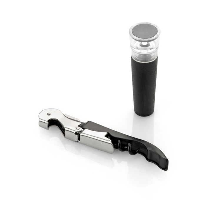 Zestaw do wina MALBEC czarny