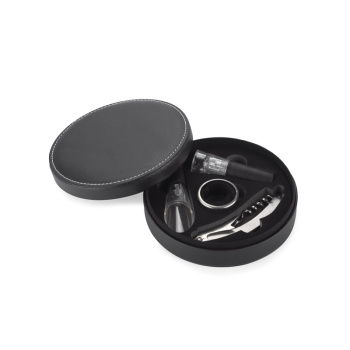 Zestaw do wina NEBBILO czarny