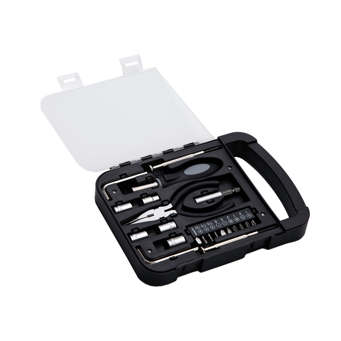 Zestaw narzędzi Hefty, czarny