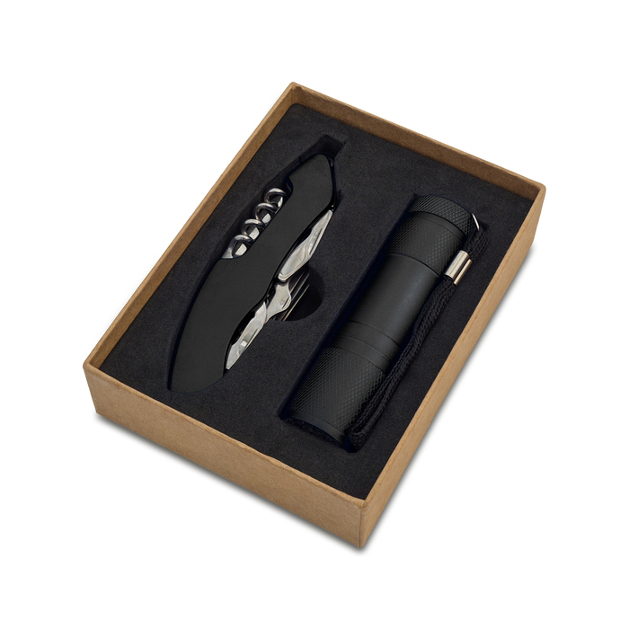 Zestaw narzędzi w pudełku Camden, czarny