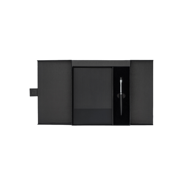 Zestaw notes z długopisem Inkoria, czarny