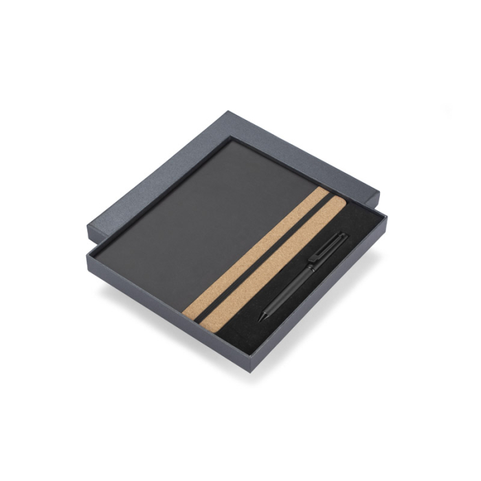 Zestaw - notes z długopisem ZENIX czarny