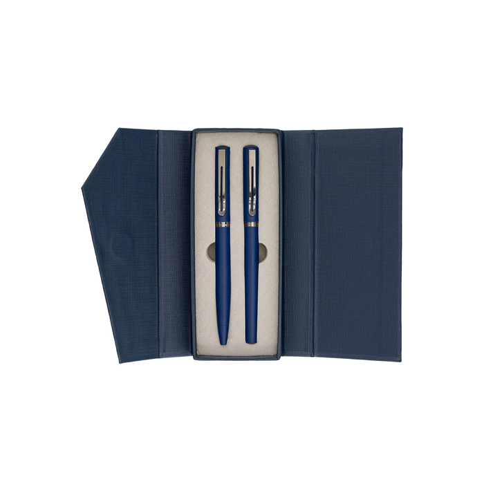 Zestaw piśmienniczy Majestic, granatowy
