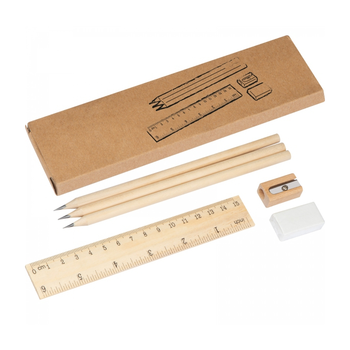 Zestaw piśmienny 6w1, beżowy