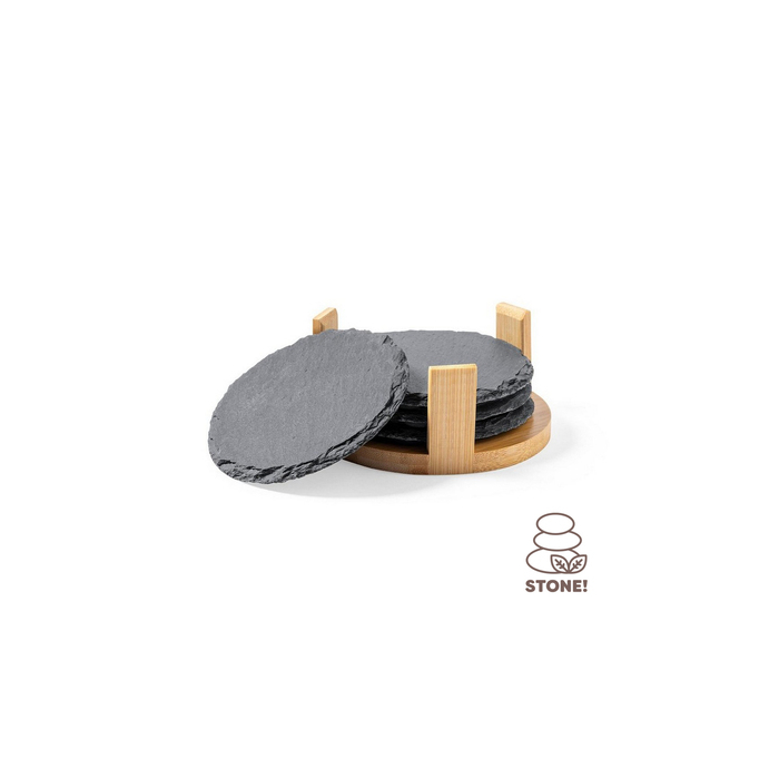 Zestaw podkładek pod kubek, 4 szt. neutralny