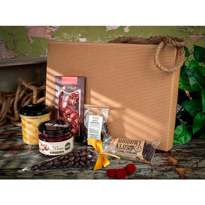 Zestaw prezentowy Zmysłowe Smaki, beżowy