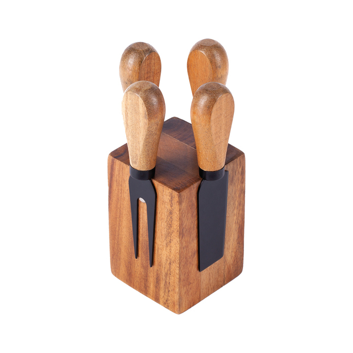 Zestaw serowy Piacenza, brązowy