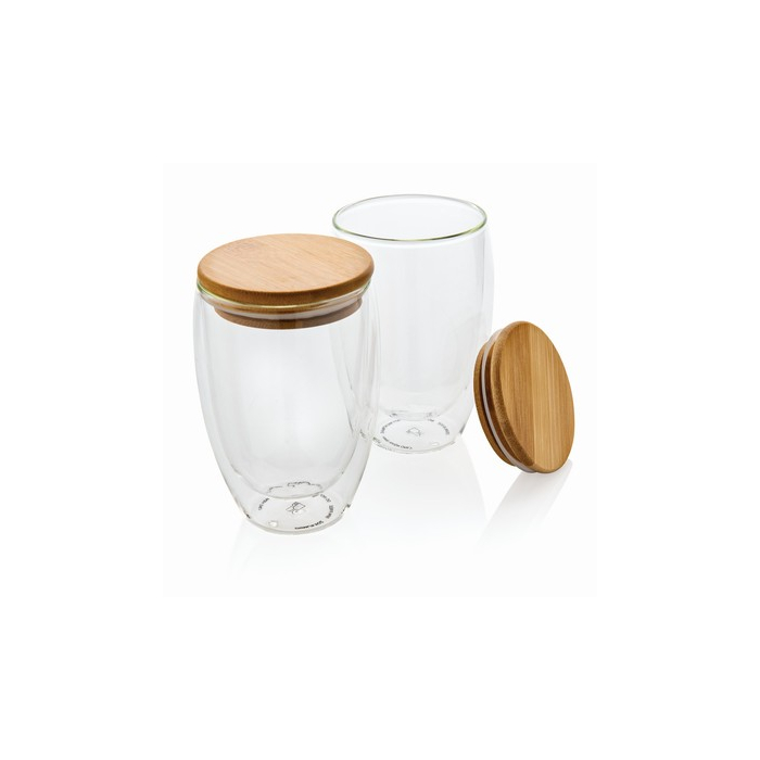 Zestaw szklanek z podwójnymi ściankami 350 ml, 2 szt. neutralny