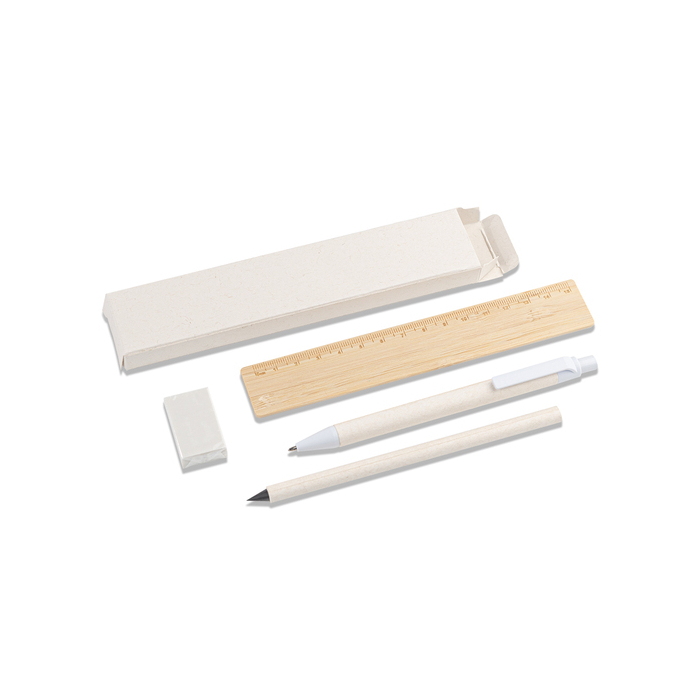 Zestaw szkolno-biurowy Latte, biały