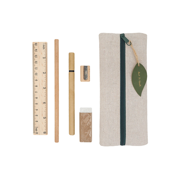 Zestaw szkolno-biurowy Officina, beżowy