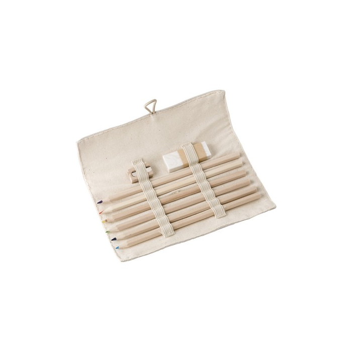 Zestaw szkolny, piórnik khaki