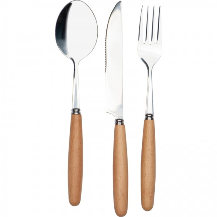 Zestaw sztućców, beżowy