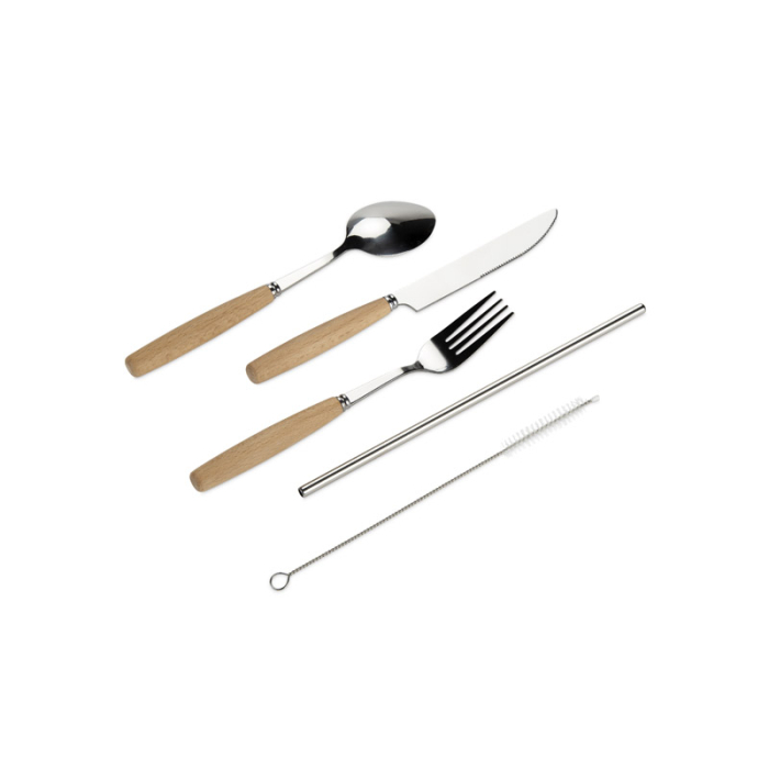Zestaw sztućców ZOIA srebrny