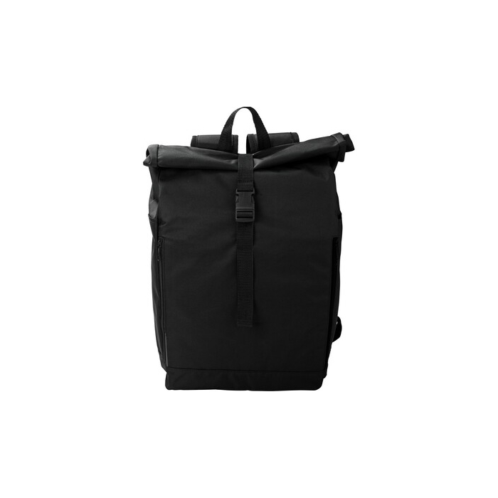 Zwijany plecak RPET czarny