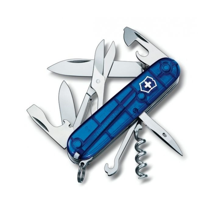 Scyzoryk Climber transparentny Victorinox, niebieski