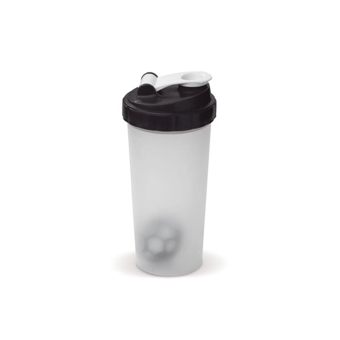 Shaker 600ml, czarny transparentny