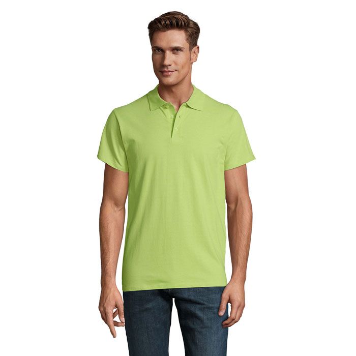 SPRING II - SPRING II MEN Polo 210g, Apple Green