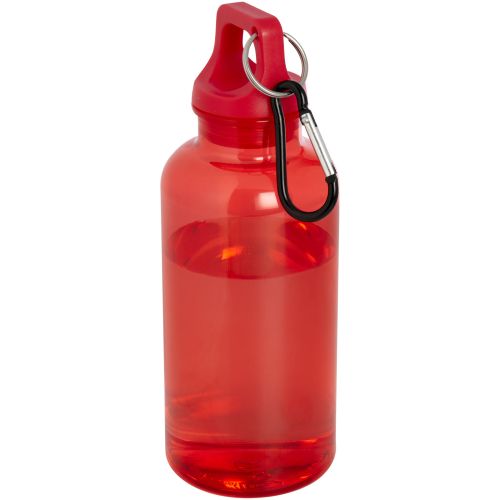 Oregon butelka na wodę o pojemności 400 ml z karabińczykiem wykonana z tworzyw sztucznych pochodzących z recyklingu z certyfi