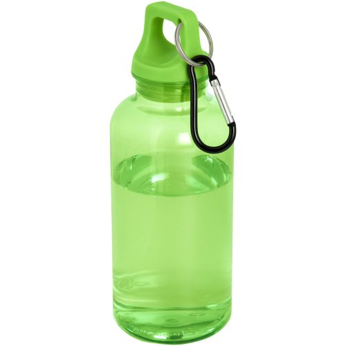 Oregon butelka na wodę o pojemności 400 ml z karabińczykiem wykonana z tworzyw sztucznych pochodzących z recyklingu z certyfi