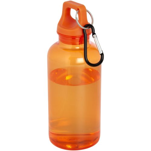 Oregon butelka na wodę o pojemności 400 ml z karabińczykiem wykonana z tworzyw sztucznych pochodzących z recyklingu z certyfi