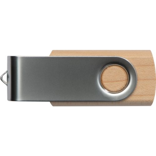 Pendrive drewniany 4 GB LESSINES, brązowy