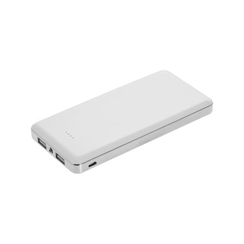 Power bank 12000 mAh z lampką | Sawyer biały