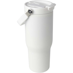 Kubek Bronx o pojemności 900 ml, z izolacją próżniową, wykonany ze recyklingowanej stali nierdzewnej z certyfikatem RCS i z miedzi, z wielofukncyjną zakrętką