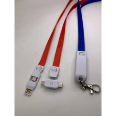 LENNY G - smycz z przewodem do ładowania, 4 w 1