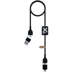 SCX.design C32 kabel do ładowania 60 W z przełącznikiem i podświetlanym logo