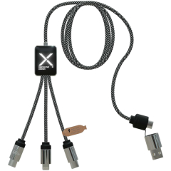 SCX.design C33 kabel do ładowania typu C o mocy 60 W z podwójnym podświetlanym logo 
